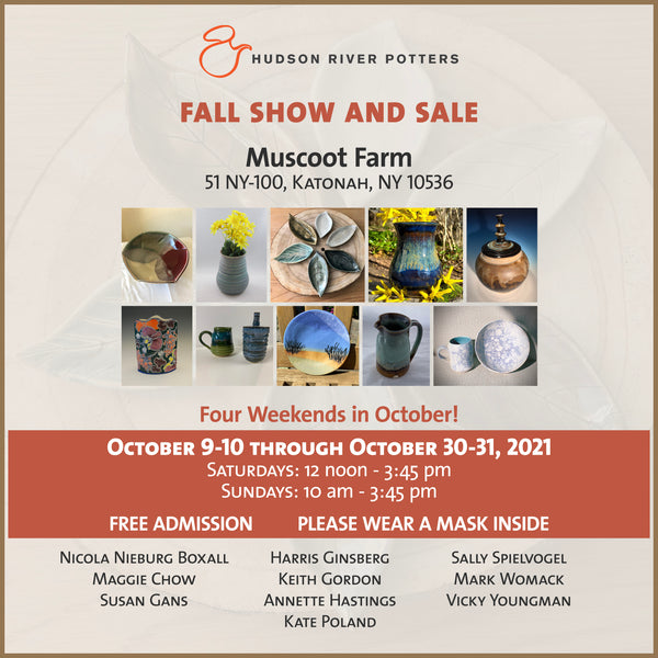 Hudson River Potters Biannual Fall Show and Sale