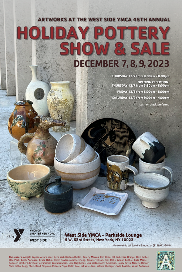 Holiday Pottery Show & Sale at West Side YMCA