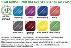 Semi-Moist Underglaze Set #109 - SET109
